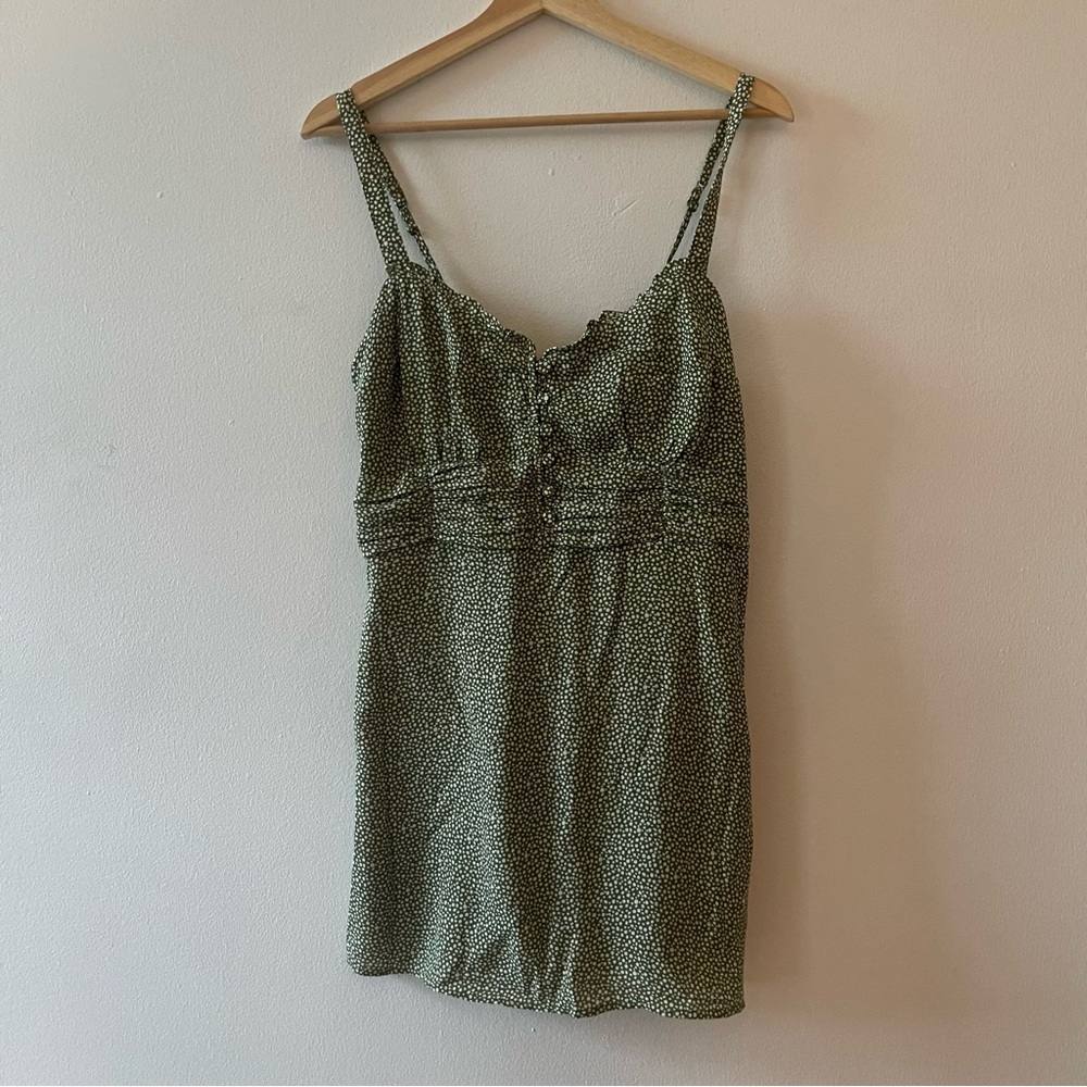 NEW Abercrombie Green and White Mini Dress